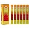 Hem Saffron Incense Sticks (120 Sticks, 6 Boxes Inside) -