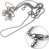 BetterJonny Ball Chain, Key Chain, Ball Chain with Connector, Silver,
