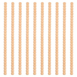 MAIXINNEW 10 Pcs Wood Trim Beaded Decorative
