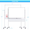 Rolling Whiteboard 48 x 32, Maxtek Large Mobile White Board