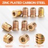 32 Sets Threaded Inserts for Wood Furniture Screws - 1/4-20