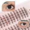Cluster Cat Eye False Eyelashes, C-curl, Reusable, Soft, Lightweight, Natural
