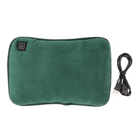 Electric Heated Hand Warmer Soft Cotton Velvet 3 Gears Temperature Graphene Heating USB Hand Warmer Green