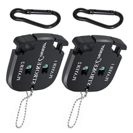 Mirrwin Golf Scorer Counter with 2 Carabiners Golf Result Indicator Hand Counter Player Strike Counter with Key Chain for 2 Players Score Counters Pack of 2