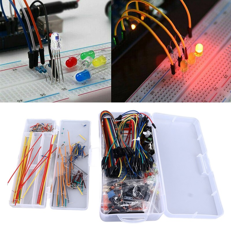 830 Tie Points Breadboard with Power Supply Module DIY Circuit