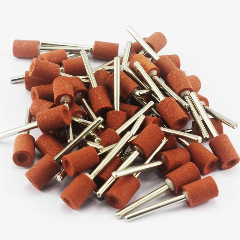 𝐉𝐔𝐍𝐋𝐈𝐗𝐍 50 Pcs Cylindrical Grinding Stone - 1/8" Shank Abrasive