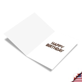 The Best Card Company - 60th Happy Birthday Greeting Card with Envelope - Bday Congratulations, 60 Year Old - Big Day 60 C7060GMBG