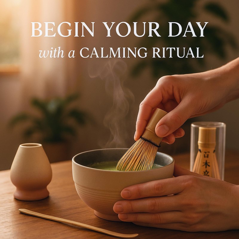 Ceremonial Matcha Tea Set - 4-Piece Japanese Matcha Kit with