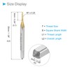 CoCud Threading Taps Meters M1 x 0.25 Thread Titanium Coated