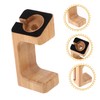 Mikinona 1pc Bamboo and Wooden Watch Stand Display Smart Charging