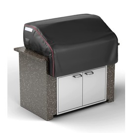 Grisun Built-in Grill Cover for Bull Built in Gas Grills 30 inch, Bull Outdoor Kitchen & Grill Head Cover, Heavy Duty Waterproof BBQ Grill Cover with Handle, Black