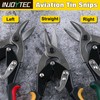 INJOYTEC Straight Cut Snips Aviation Snips with Wire Cutter Straight