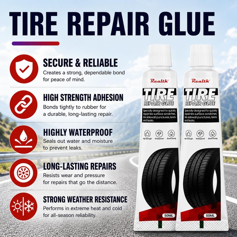 Tire Repair Glue 100ml, Tire Repair Kit, Tire Repair Rubber