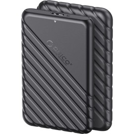 ORICO 2.5 Inch Hard Drive Enclosure USB 3.0 to SATA 5Gbps for 7-9.5mm SSD HDD External Hard Drive Disk Case Support UASP Trim Tool Free(25PW1U3),Black,2 Pack