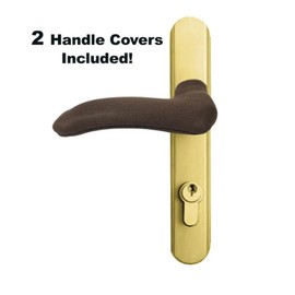 The Handle Wonder Cover for Hot Door Handles: 2 PCS Door Handle Covers, Anti-Scald Door Handle Cover, Door Knob Protector for Hot and Cold Doors (2Pack Brown)