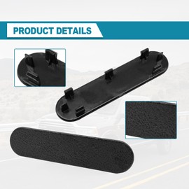 SYudwen 1 Pair Door Panel Handle Plug Screw Cover Trim, Door Panel Access Cover Plug, Compatible with Chevy Corvette C5 1997-2004, Replacement OE Number 10279471 (Black)