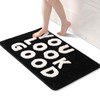 QJHOMO You Look Good Bath Mat Cute Black and White