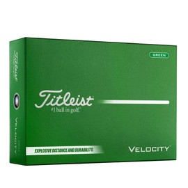 Titleist Velocity Golf Ball, Pack of 12, Green, Numbers 1-4