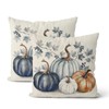 CXMEIFLY Fall Pillow Covers 18x18 Inch Set of 2 Navy
