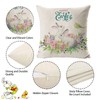 Mecctuck Pack of 4 Easter Cushion Covers, 45 x 45