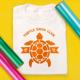 Siser EasyWeed Heat Transfer Vinyl 11.8" x 20ft Roll (Electric Orange) Compatible Romeo/Juliet & Other Professional or Craft Cutters - Layerable - CPSIA Certified