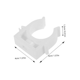 Hohopeti White Pvc Pipe Clamps 1 Inch Inner Diameter Hose Mounting Brackets Quick-release Clamp Holder