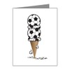 Note Card Soccer Ice Cream Cone