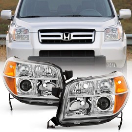ACANII - For 2006 2007 2008 Honda Pilot Factory Stlye Headlights Headlamps Replacement Assembly Driver & passenger Side