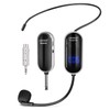 UHF Wireless Headset Microphone System: Mic Headset - LED Digital
