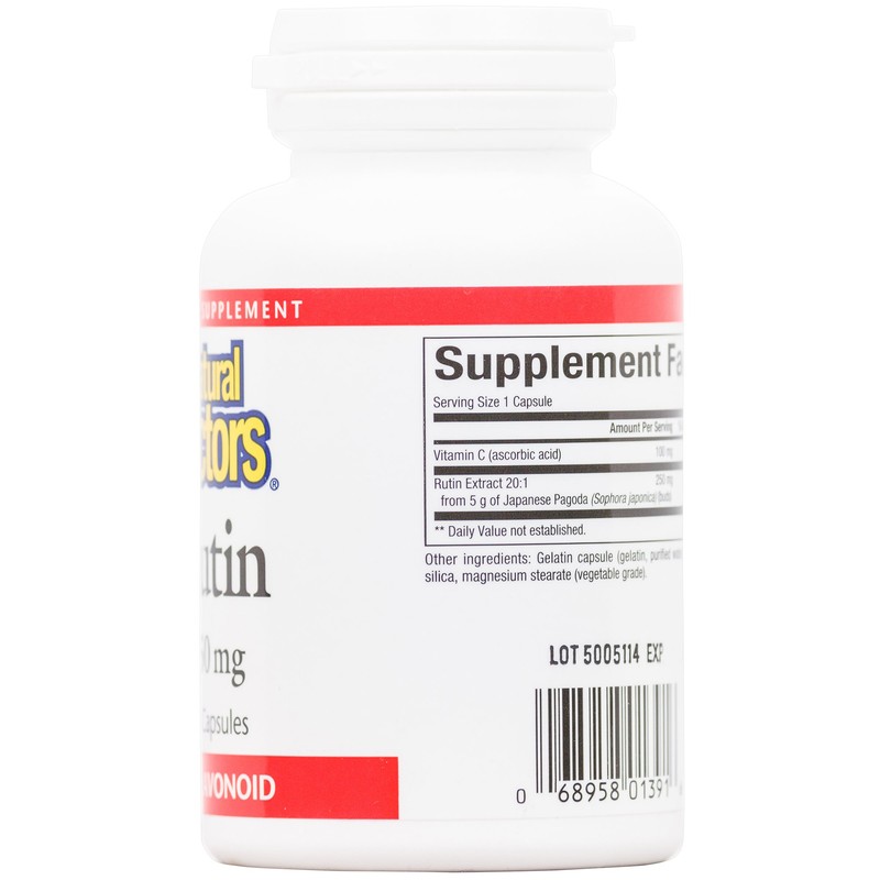 Natural Factors - Rutin 250mg, A Citrus Bioflavinoid, 90 Capsules