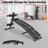 KOTEK Sit Up Bench, Adjustable Ab Bench with Cushioned Seat