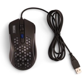 Celly, Maus mit Hive-Draht, Sparco-Linie, ergonomische Maus mit Hohlveolar-Design, leiser klick und LED-Rainbow-Lichter, einstellbare DPI, kabellose Maus und einfache Installation mit USB-A-Anschluss