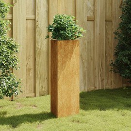 Gecheer Garden Planter 11.8"x10.2"x29.5" Corten Steel