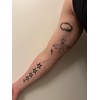 2 Sheets Temporary Cross Tattoo Rosary Tattoos Jesus Tattoo Bed