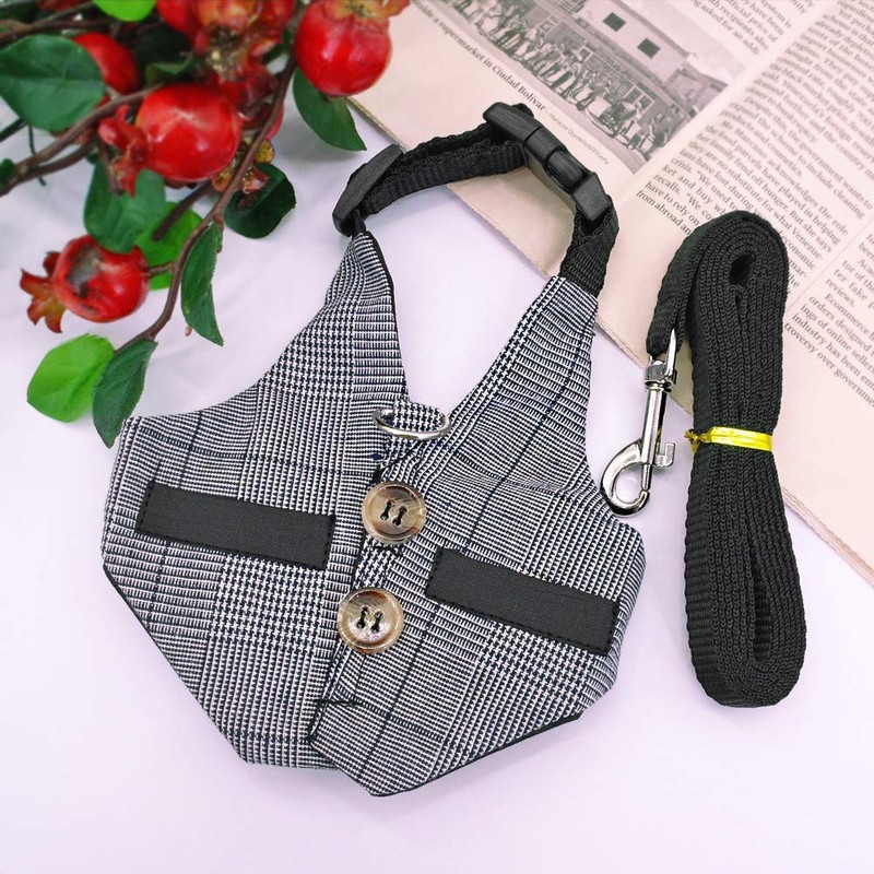 Rabbit Harness, Multipurpose Adjustable Soft Pet Rabbit Walking Harness Leash