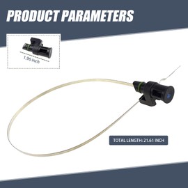 Gseigvee 1 Pack Car Transmission Oil Dipstick, 23.77In x 1.19In x 0.78In Vehicle Immersion Measuring Tool, Universal Maintenance Indicator, Replacement Part OEM #31086-JA00A (Black)