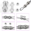 Leaum 36 Piece Wire Rope Clamp Set, with Wire Rope