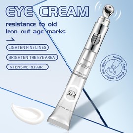 Anti-Ageing Eye Cream with Electric Massage Head, Eye Cream Against Wrinkles and Dark Circles, Combats Eye Bags, Dark Circles and Crow's Feet and Provides a Radiant Eye Contour (20 g)