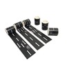 QHUAFoRen 6 Pack 98.4FTx1.9 Roadway Track Tape Adhesive (16.4FTx6), Easy