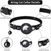 LZXLXS Airtag Cat Collar Reflective Adjustable Cat GPS Tracker Collar