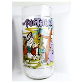 Hardees, The Flintstones, The Snorkasaurus Story, 1960 Glass Tumbler 6 Inches