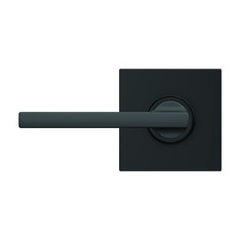 Schlage F10 LAT 622 COL Latitude Collins Passage Lever for Interior Hall and Closet, Matte Black