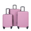 Udorich Lightweight and Durable 3 Piece Luggage Set with Spinner
