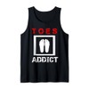 Toes Addict Funny Adult Humor Feet Lover Tank Top