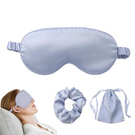 Sleeping Mask for Men and Women, Set of 3 Sleeping Masks, Women, Eye Mask, Silk Sleep Mask, Men, Skin-Friendly, Ultra Soft Sleeping Mask, Portable Eye Mask for Shift Work