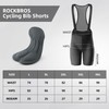 ROCKBROS Cycling Bib Shorts Men’s 5D Padded Bike Bib Shorts