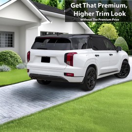 BOGAR TECH DESIGNS Rear Chrome Delete Dechrome Film Overlay Compatible with Hyundai Palisade 2020-2025, Gloss Black