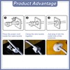 Fielect Round Cable Wire Strain Relief Bush Grommet Round Strain