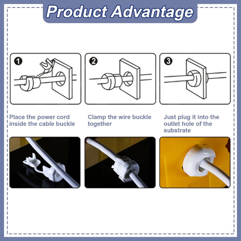 Fielect Round Cable Wire Strain Relief Bush Grommet Round Strain