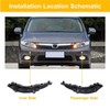 SecosAutoparts Par de soportes de parachoques delantero compatibles con Honda